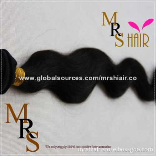 Unprocessed Double Drawn Body Wave Virgin Peruvian Hair Weave